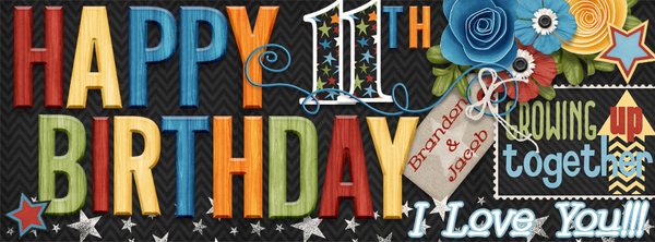 Happy 11th Birthday Twins!