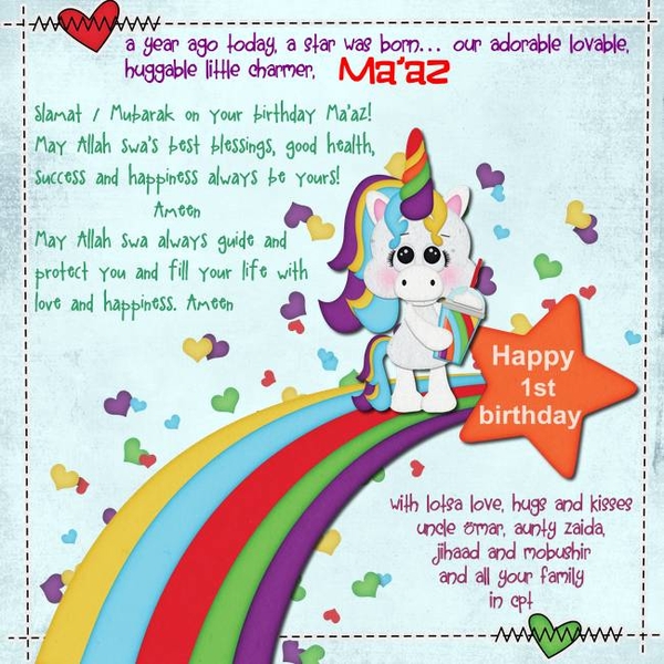 Happy 1st birthday
