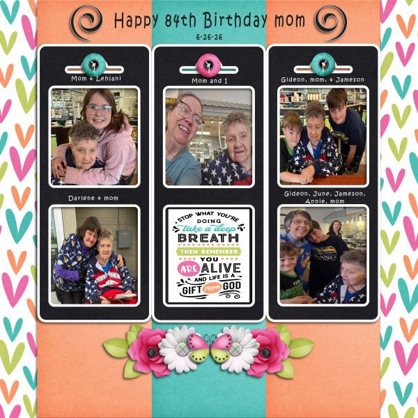 Happy 84th birthday mom