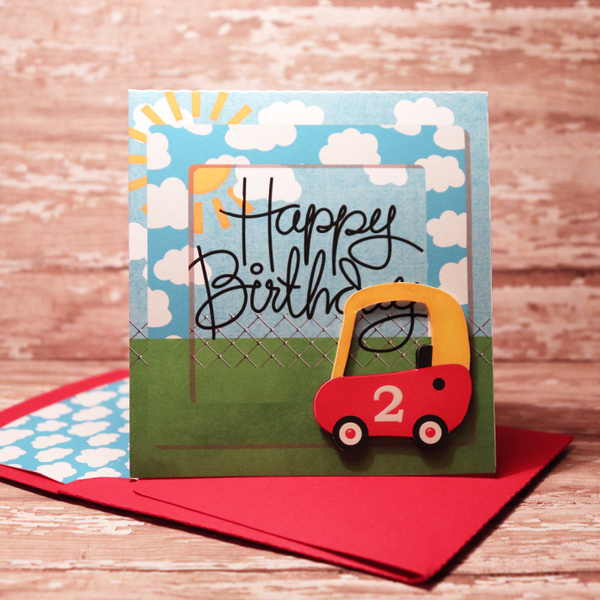 Happy Birthday cards with matching envie