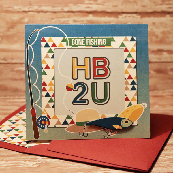 Happy Birthday Fishing card
