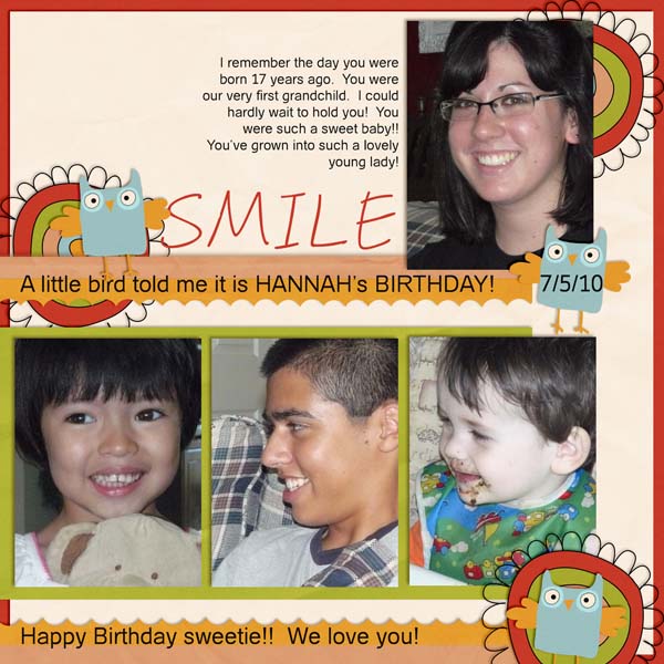 Happy Birthday Hannah!