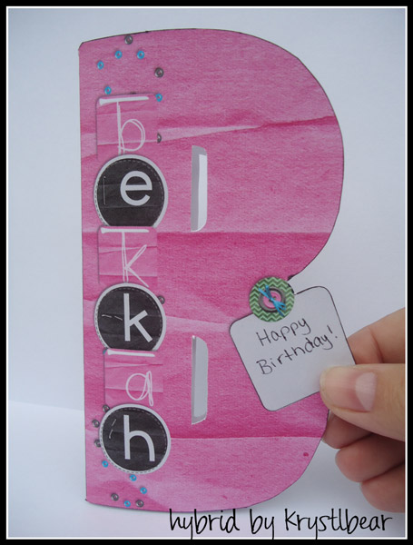 Happy Birthday-Letter Card