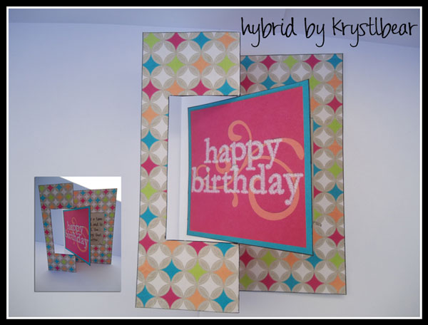 Happy Birthday Swing Fold Card