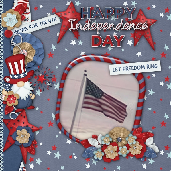 Happy Independence Day  Red, White, + Blue