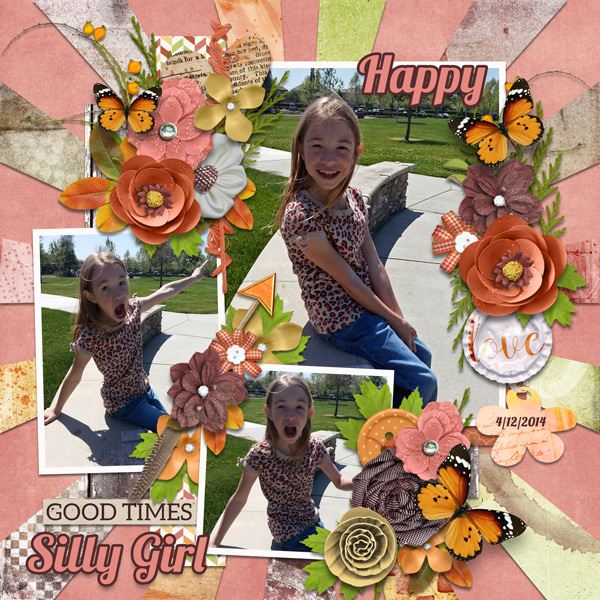 happy silly girl
