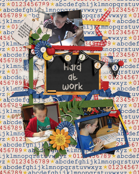 hard at work