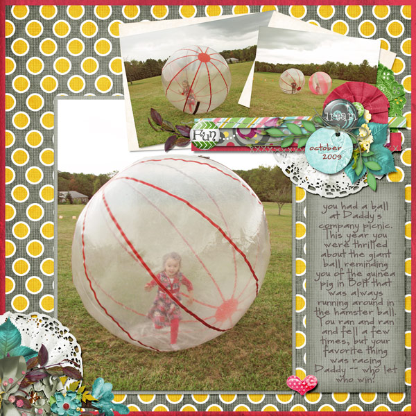 having a ball