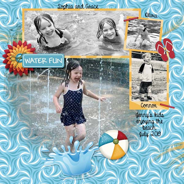 Having fun in the water