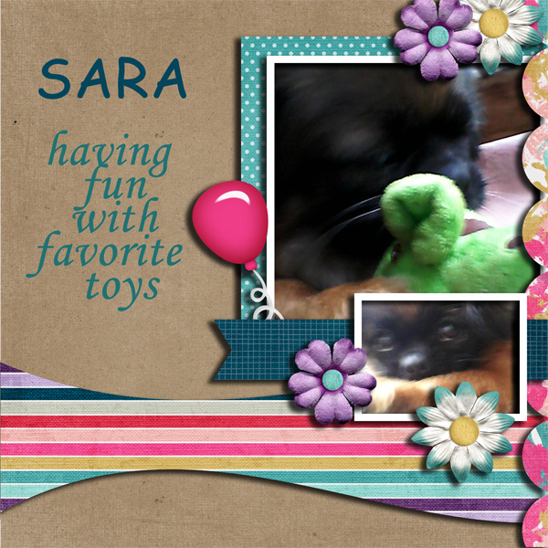 Having fun with toys