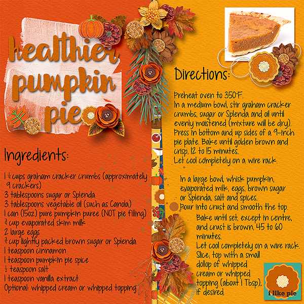 Healthier Pumpkin Pie