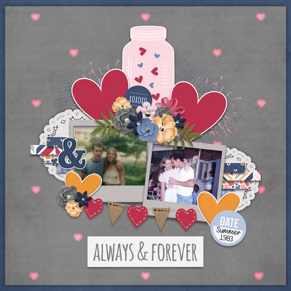 Heart Day Template #4 - Miss Fish ; Heart Day kit - Luv Ewe