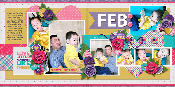 Hello February - double page