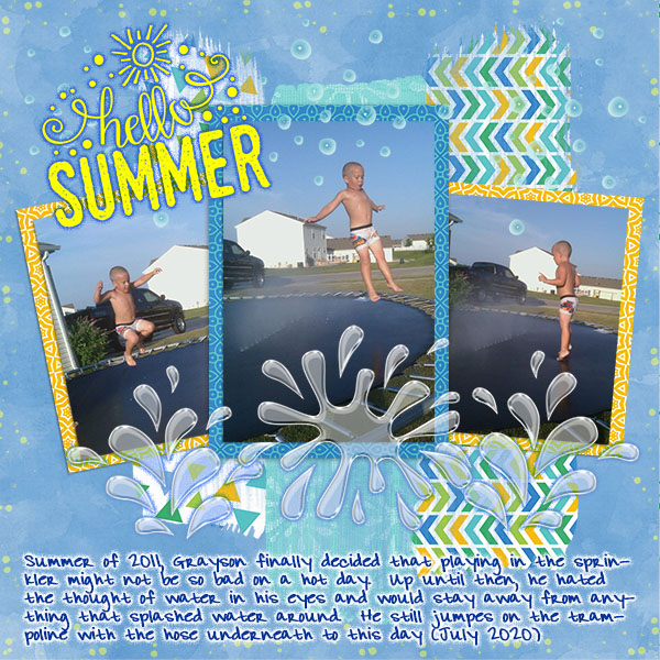 Hello Summer - Scraplift Challenge July 2020