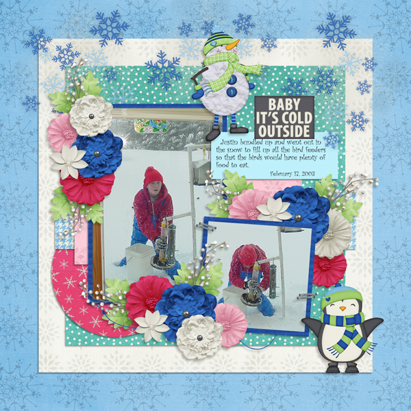 Hello Winter-Scrappin Serinity Template by Tinci