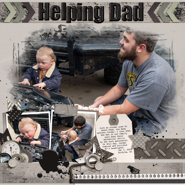 Helping Dad
