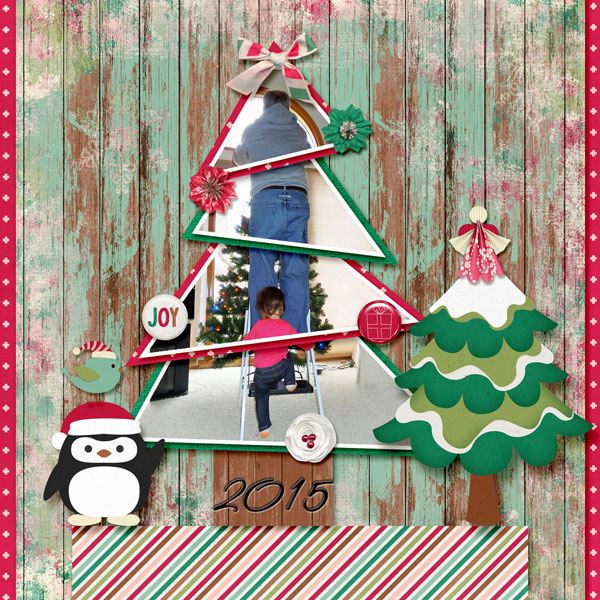 Helping Grandpa with the Tree