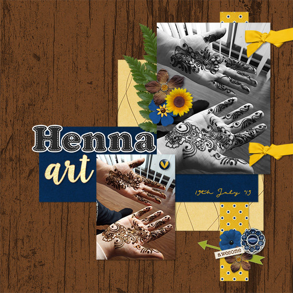Henna Art - Slow Scrap by Trixie Scraps Designs