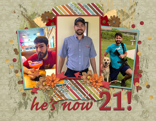 he's now 21!