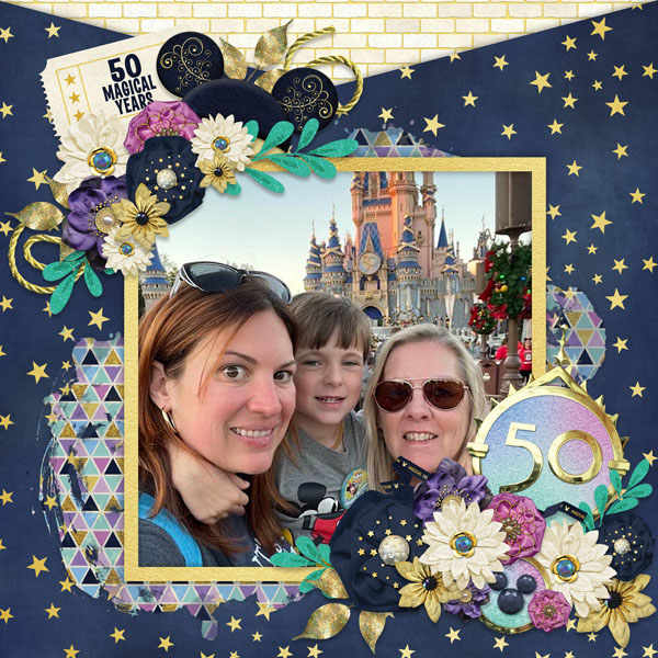 HH Cozy Blends Temp#2-Miss Fish 50 Magical Years-Magical Scraps Galore