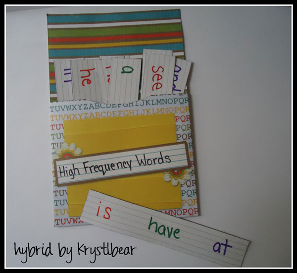 High Frequency Words Pocket