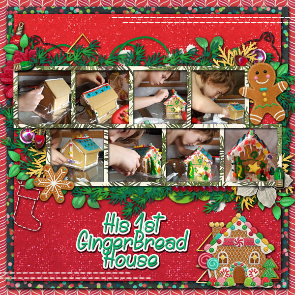 His 1st Gingerbread House