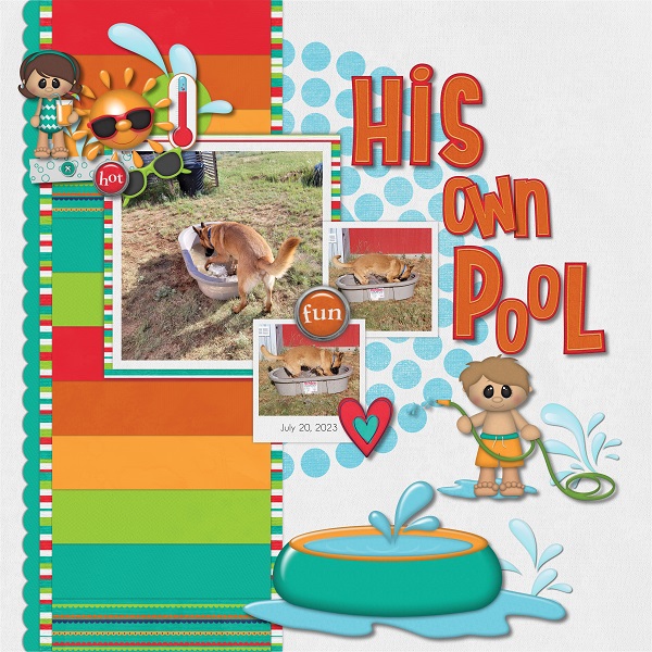 His own pool