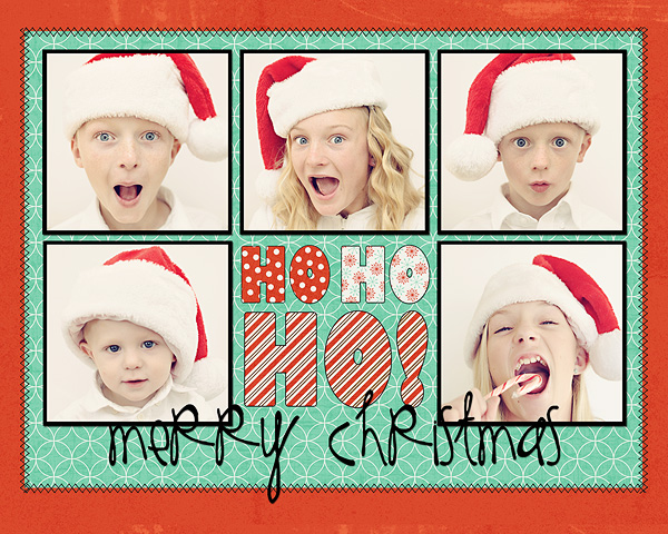 Ho Ho Ho Merry Christmas Card
