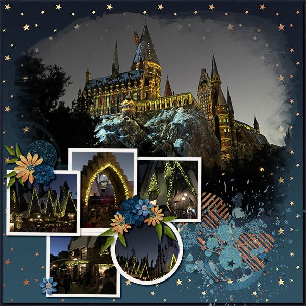 Hogwarts Castle at Christmas Left