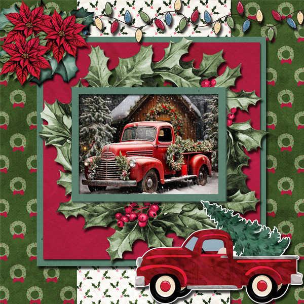 Holiday Red Truck
