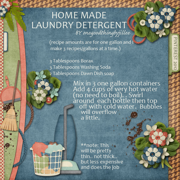 Home Made Laundry Detergent