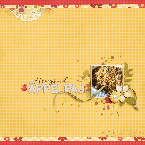 Homemade apple pie
