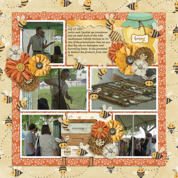 Honey Bee-Magical Scraps Galore, Free temp-Tinci