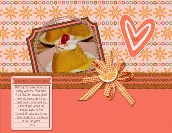 Honeybell Bundt Cake