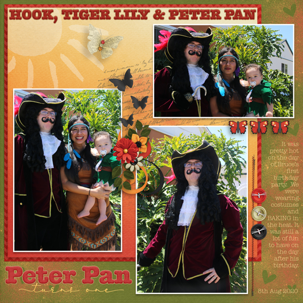Hook. Tiger Lily. and Peter Pan