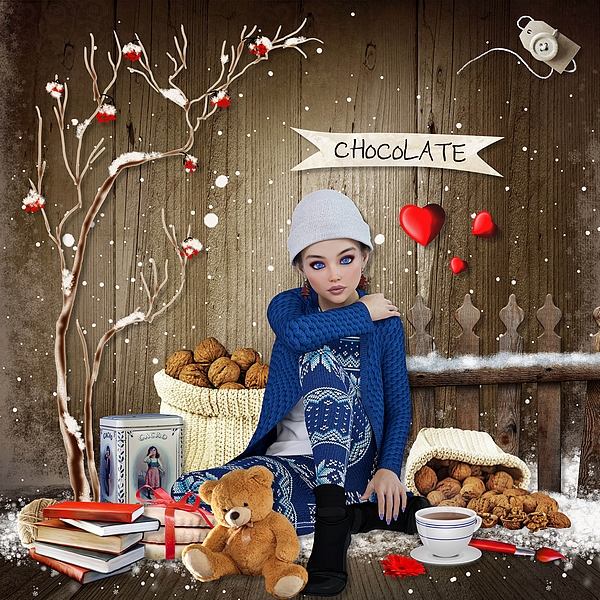 Hot chocolate by the fire