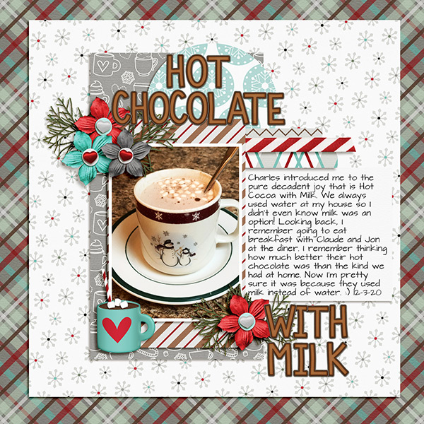 Hot chocolate with milk
