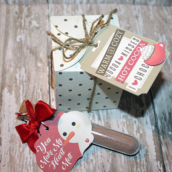 Hot cocoa tag and treat box