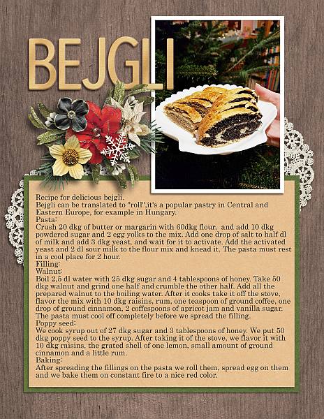 Hungarian bejgli