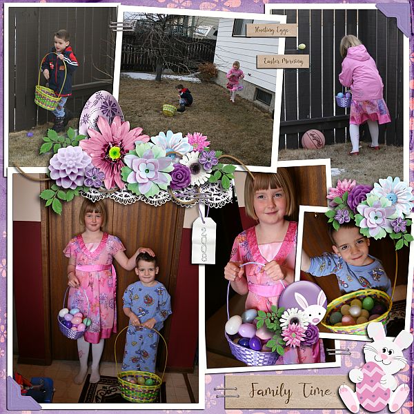 Hunting Eggs Easter Morning