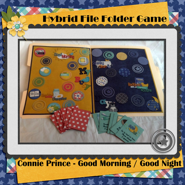 Hybrid File Folder Game - My Busy Day