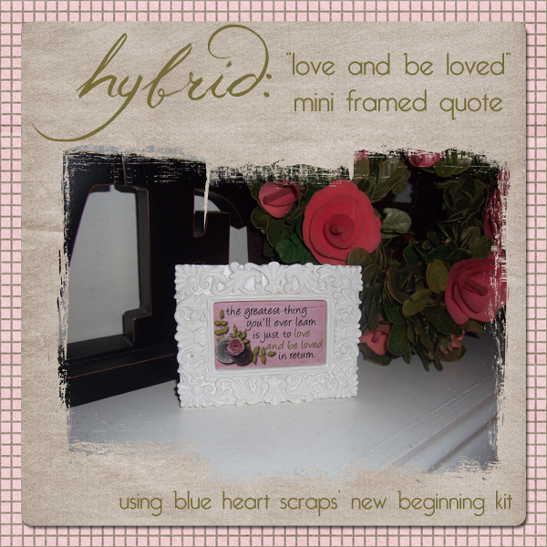 Hybrid: Mini Framed Quote