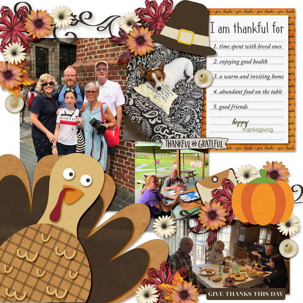 I am thankful for . . .