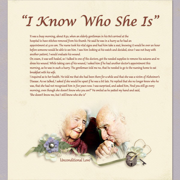 I Know Who She Is.