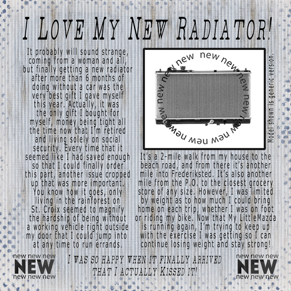 I Love My New Radiator!
