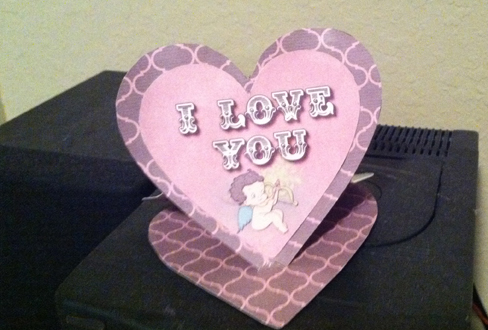 I Love You Easel Card
