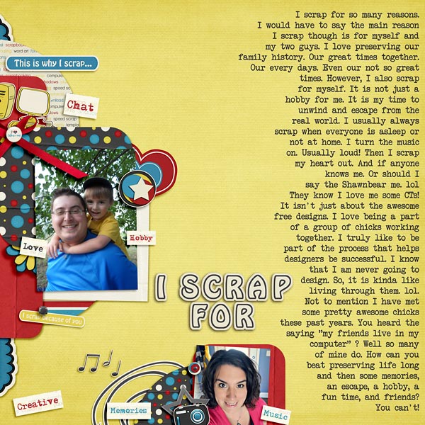 I scrap for: