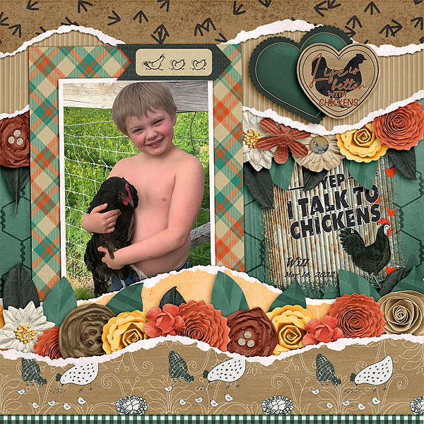 I talk to chickens