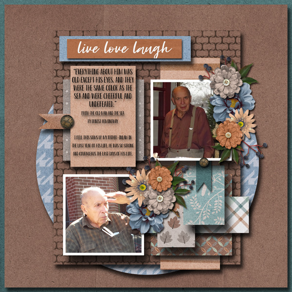 I used the Cabin Fever layout by Tinci. I used Aimeeh