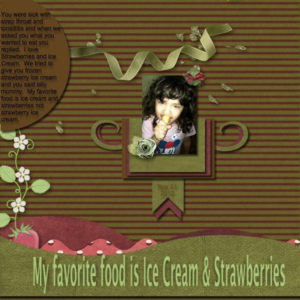 Ice Cream and Strawberries
